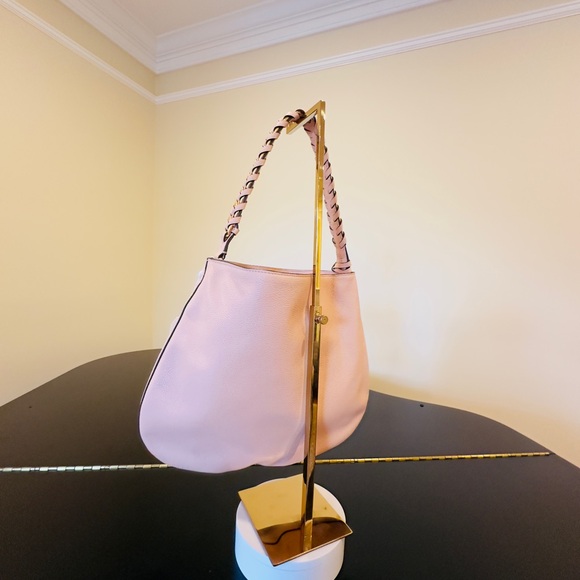 NWT Luxury Authentic Minimalist RARE Tory Burch Brooke Pebbled Leather Hobo Bag - Picture 10 of 17